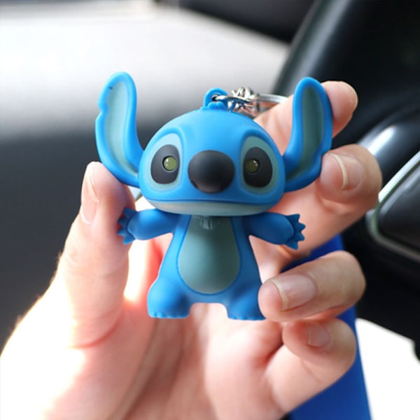 LED-nøkkelring Anime tegneseriefigurer Glødende nattlys A2