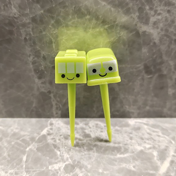Sarjakuva Fruit Fork Toothpicks ja Animal Selection Mini Lunch Bo