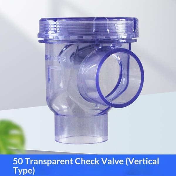 Transparent PVC-ventil rörlig antirefluxventil för att förhindra återflöde B
