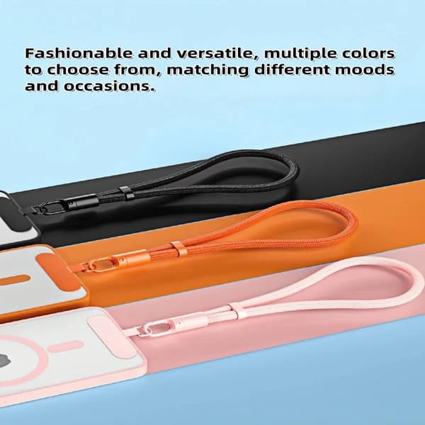Polyester Telefon handledsrem Justerbart låsspänne Anti-fall A4