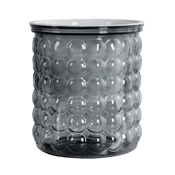 Mini Självbevattnande Blomkruka Plastkrukor Självbevattnande er Kruka Gray