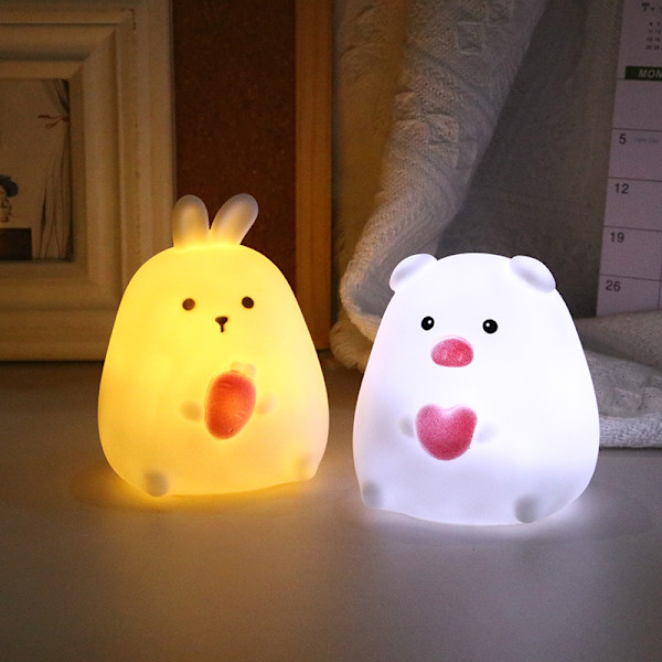 Kawaii Nattlampe Bunny Lamp Kreativ Nattlampe Skrivebord Bunny Des A3