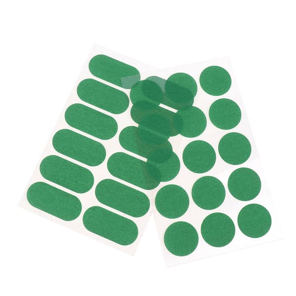 2 ark grønne runde selvklæbende poolborddug-lapreparation 30mm15pcs×2