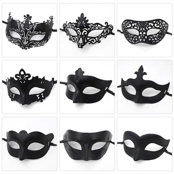 1PC Masquerade Mask Halloween Kostymefest Maske Kvinner Menn Fanc 2
