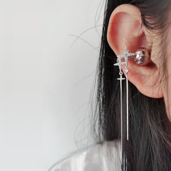 1 st DIY hörlursdiameter spänne zirkon dekorativ hörlur D A7