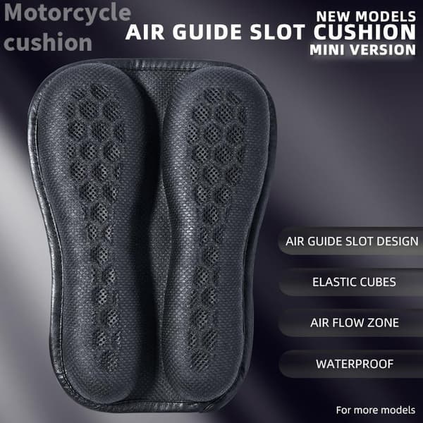 Vikbar motorcykel gel-sittdyna 3D bikakestruktur Br B