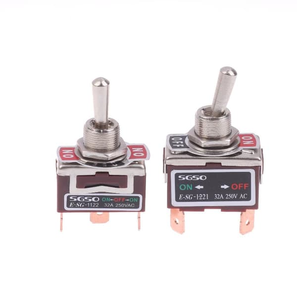 1 stk 2/3/4/6-pins E-SG vippebryter 32A vippebryter med messing 1221T 4Pin