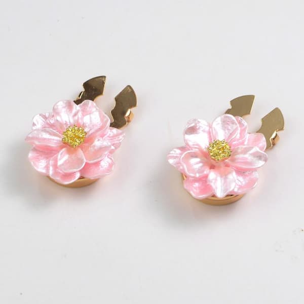2 stk. manchetknapper med modeblomsterknap A3