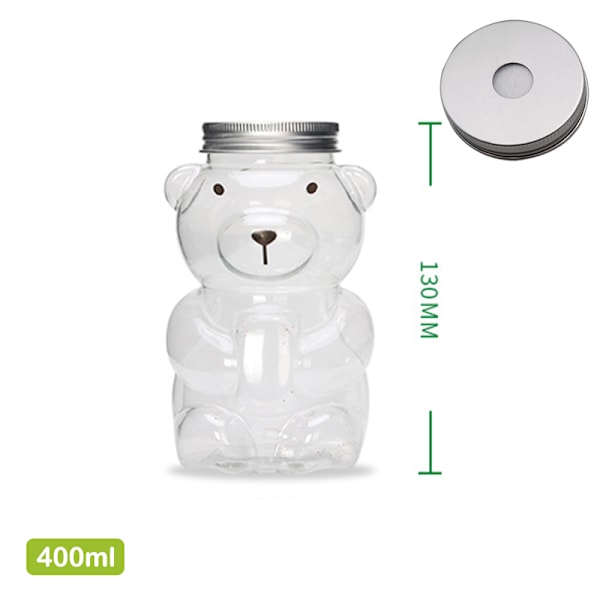 Engangsbruk drikkeflasker e Bear plastkopp juice drikkevarelager 4