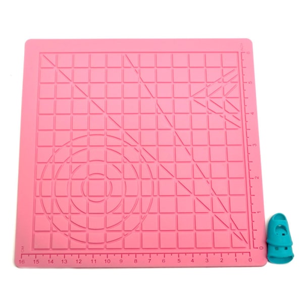 3D-tulostuskynä silikonimatto DIY-piirustusmallipohja sormella Pink