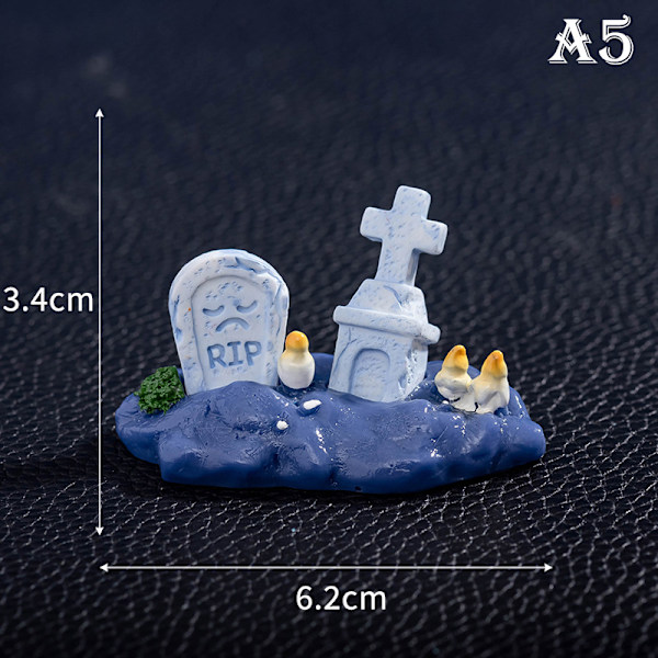 e Halloween Micro Landscape Miniatyrfigurer Kunsthåndverk i Harpiks A5