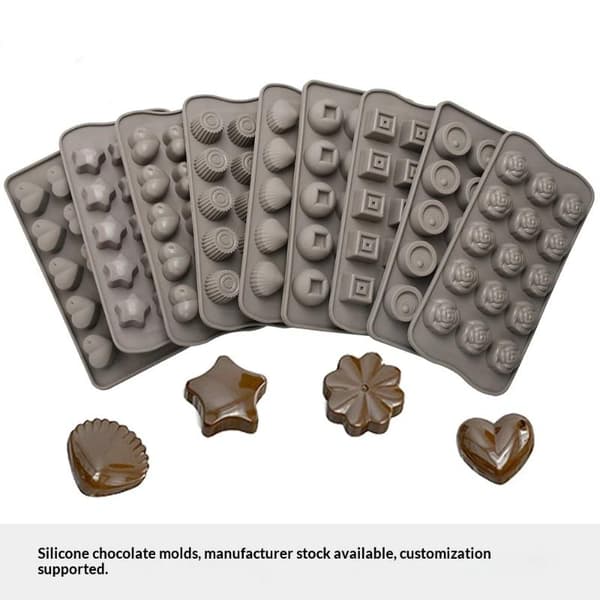 Silikone chokoladeblomsterforme til slik H