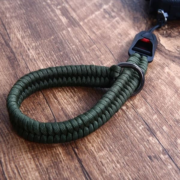 1 stk. Quick Release Spænde Vævet Håndrem Reb Håndledsrem Black