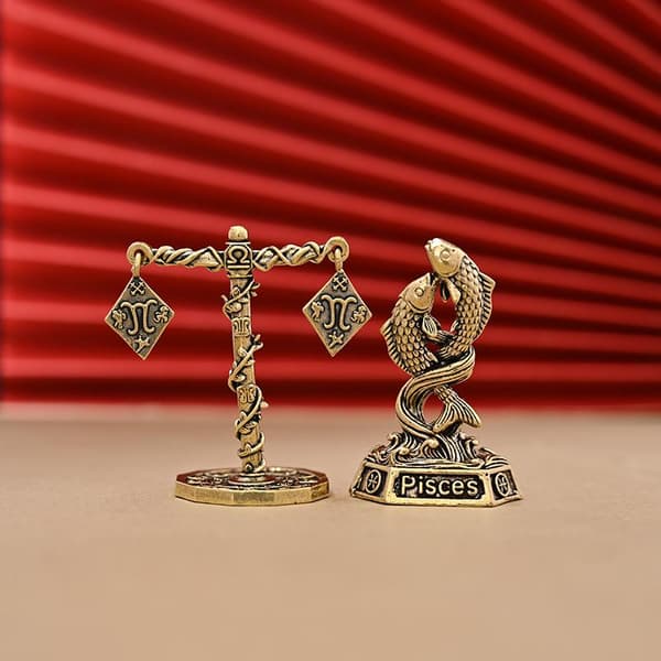 Vintage Messing 12 Stjernebillede Figurer Fint Håndværk Til A3