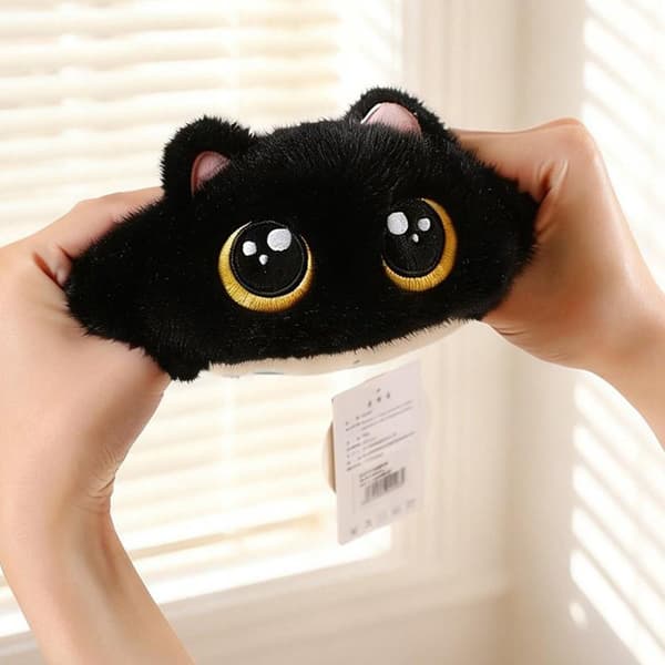 Fluffy Chubby Cat Kosedyr Ultra Mykt Stoff Barnegave A1