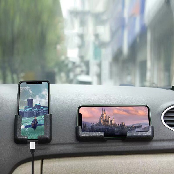 Multifunktion Bil Telefon Holder Væg Telefon Holder Fjernbetjening Pink