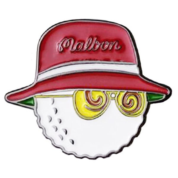 1st cap Mark golfbollsposition Avtagbar golfhatt M Red D