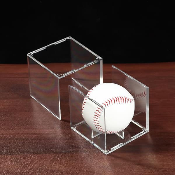 80mm akryylinen baseball-vitriini pölytiivis kevyt urheilu S