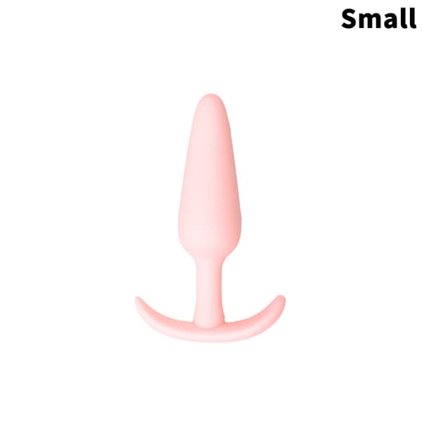 Anal Butt Plug Mjuk Silikon Dildo Prostatamassagestimulator Pink Small