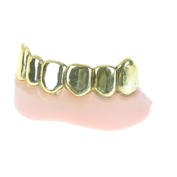 1 stk. Bling Grillz   Bulk Halloween Fødselsdagsfest Guld Sølv