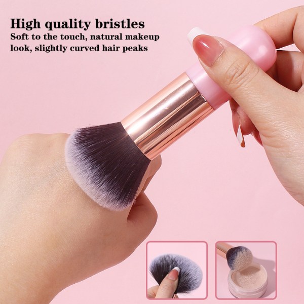 1st rosa/lila handtag stor storlek makeup borste Foundation Blush Pink Blending brush