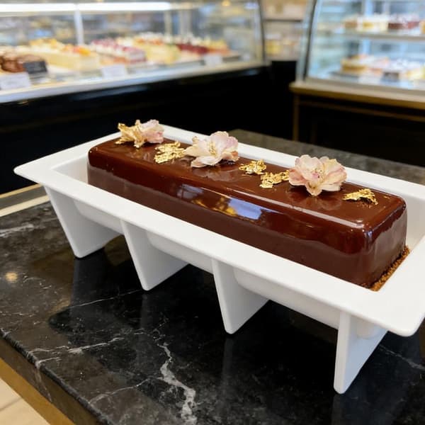 Fransk Mousse Rull Silikon Kakeform Fondantformer Mousse Des White