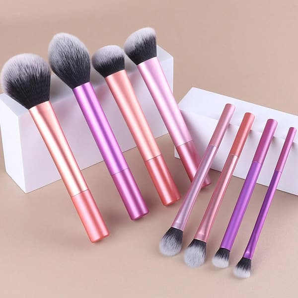 8 stk. make-up børstesæt blødt syntetisk hår make-up børster fundet A1