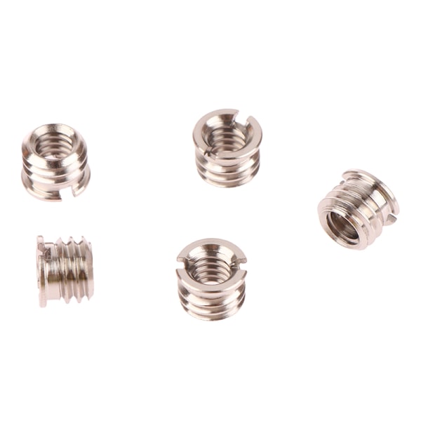 5 stk kameraskruemutter 1/4 til 3/8 tommer konvertereskruer standard 5Pcs