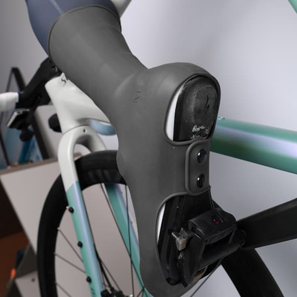 Vattentäta cykelskoskydd Högelastiskt silikon cykelkläder Black M