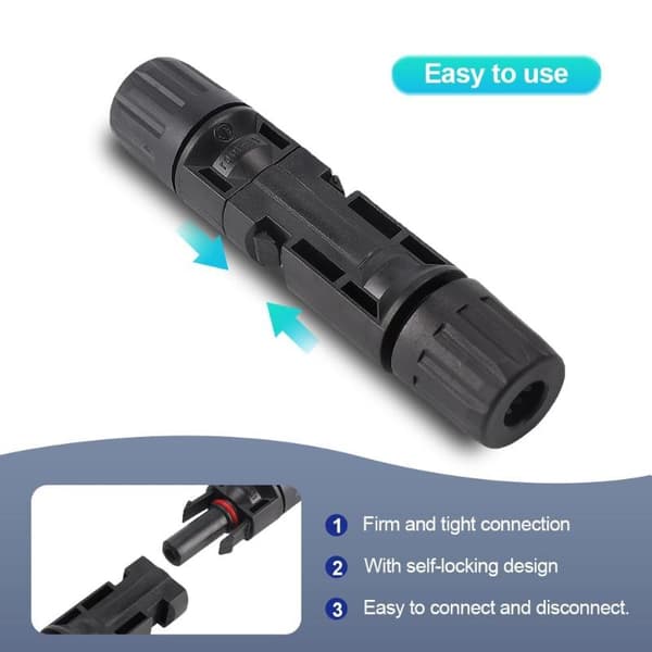 5 par/10 par PV-stik IP67 vandtæt solcelleforbindelse 1000V-30A 10Pairs
