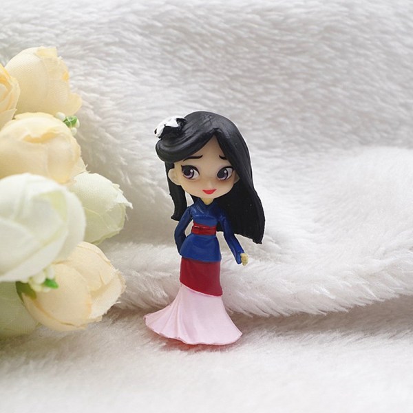 4 kpl / set Disney Princess Snow White Ariel Rapunzel Mulan Anime