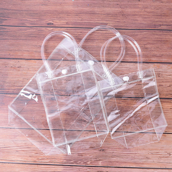 1 stk. sommerstrandtaske til kvinder, gennemsigtig tote-taske, transparent pung 20CM*25CM*7CM