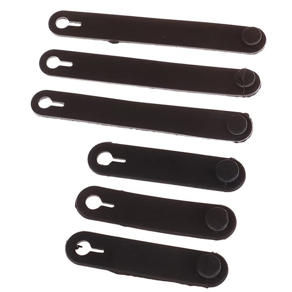 6st motorcykelgummiband för ramkablar 8CM