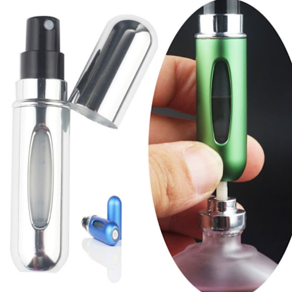 5ml bærbar mini etterfyllbar parfymeflaske tom kosmetisk spra