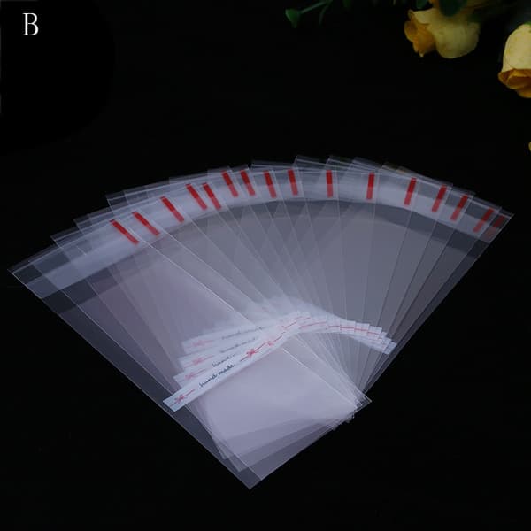 100 stk. Mini plastik cookie emballage cupcake wrapper poser opp s C