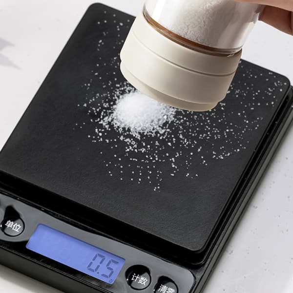 0,5 g salt dispenser uden trykknap krydderiglas Gray