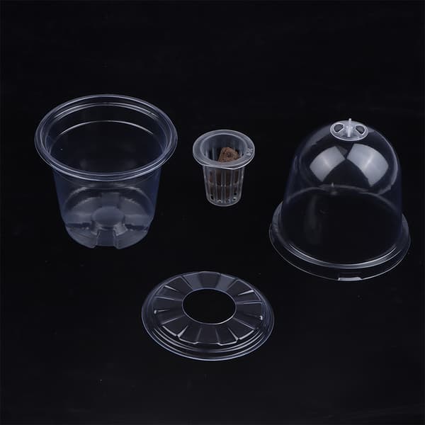 Synlig Klar s Groddkopp Transparent Plast Plantskola Gro 1pcs