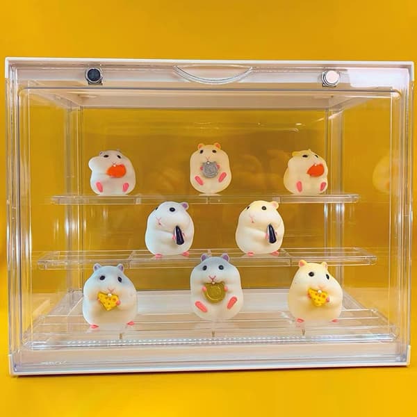 e Tecknad hamster PVC-docka dekoration Prydnadsföremål för bilinstrumentbräda A A2