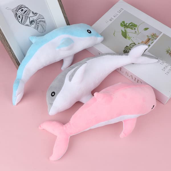 Nye 30 cm dejlige delfinplys legetøj fyldte bløde e dyredukker Pink