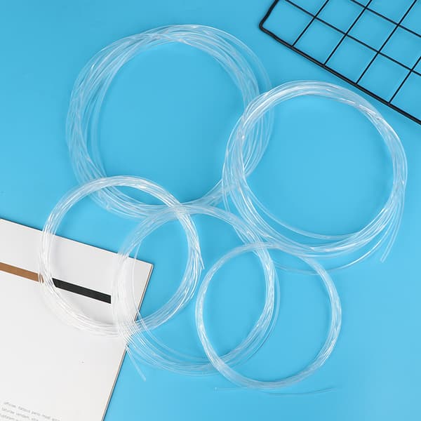 5M Gjennomsiktig Sideglød Plast PMMA Fiberoptisk Kabel Solid C A2