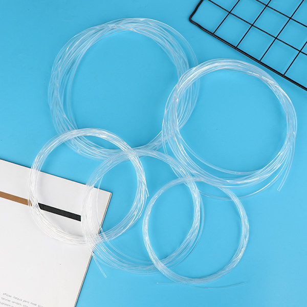 5M Transparent sidoglödande plast PMMA fiberoptisk kabel Solid C A1