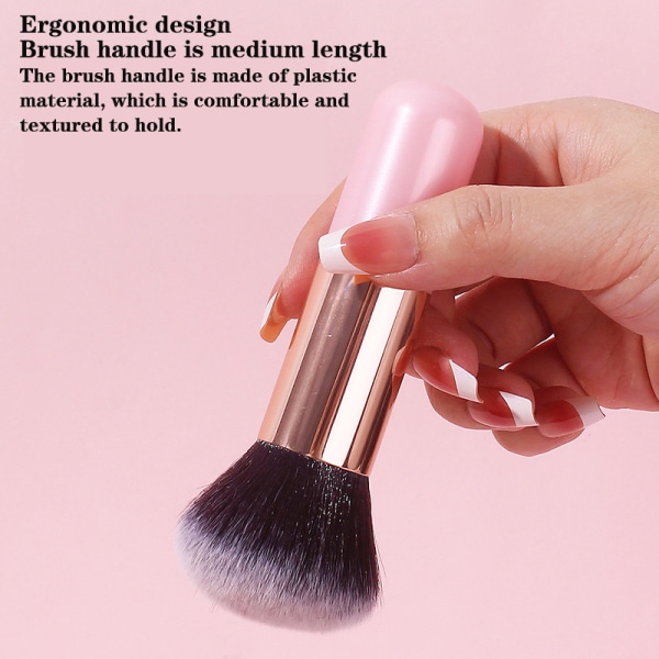 1st rosa/lila handtag stor storlek makeup borste Foundation Blush Pink Loose powder brush