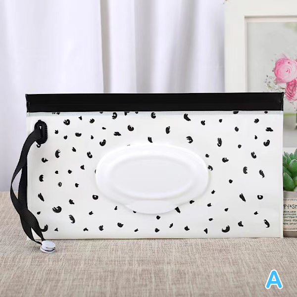 Bärbar baby våtservetter Väska Tissue Box Container Miljövänlig R A