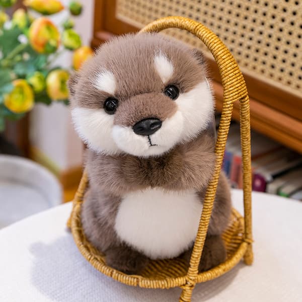 e Lazy Otter Animal Plyslegetøj Sovende Dukke Børnefødselsdag A2