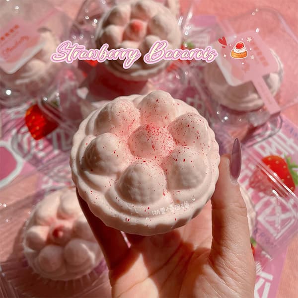 Körsbär Jordgubbe Squishy Långsamt Stigande Brödleksak Present Barn