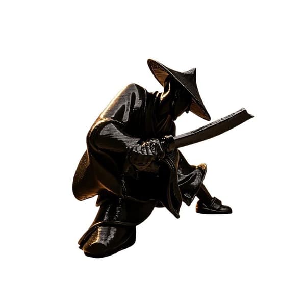 Mini Sværdkæmper Figur Udsøgt Retro Bil Statue Ornament Indretning