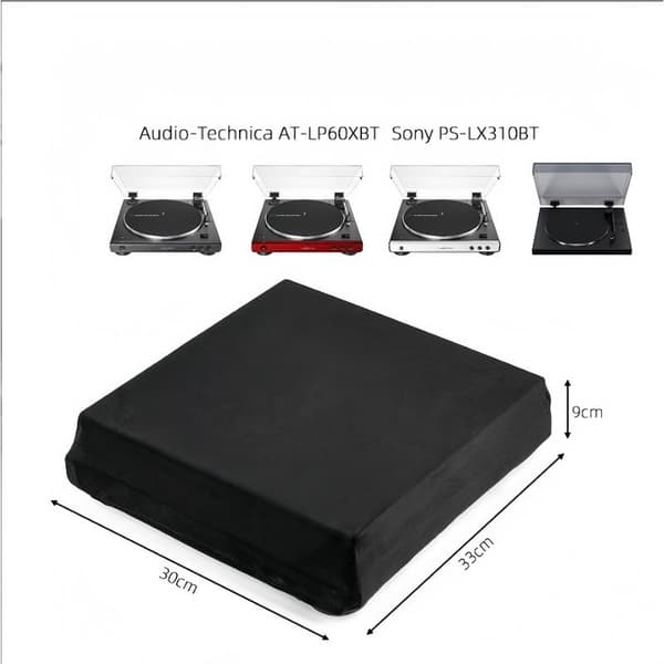 1 stk. foldbart pladespillerstøvcover til o-Technica AT-LP60