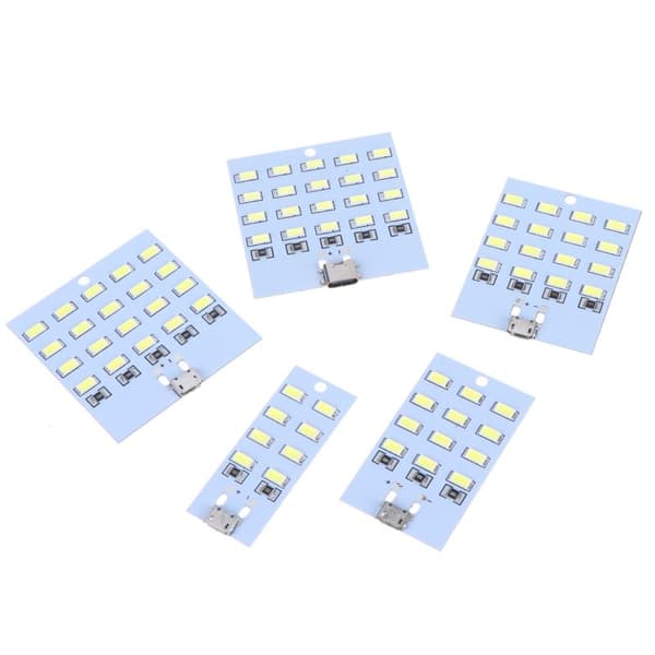 USB LED-lystavle 8 12 16 20 perler Lampepanel DIY-belysning Mo A5