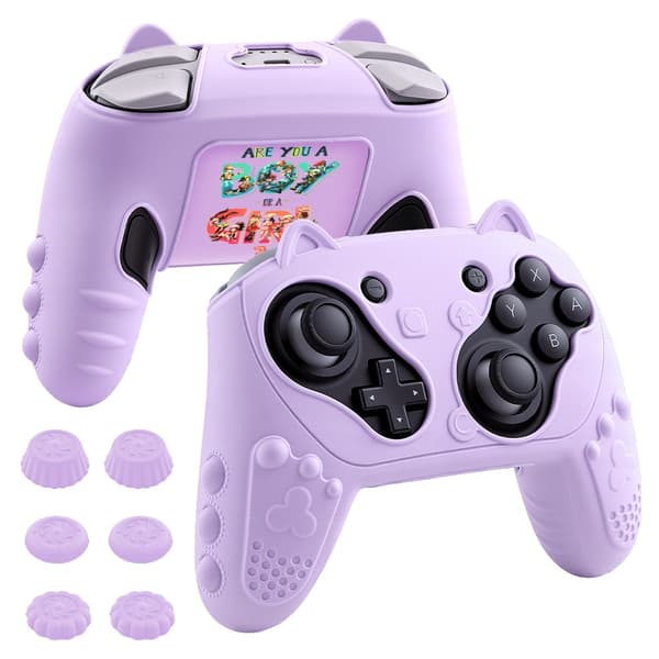 Silikonskyddsfodral för Switch 2 Pro-kontroller med tumgrepp A6