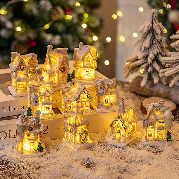 Jul Led Candle Light Bærbar julelanterne Santa Cla A2